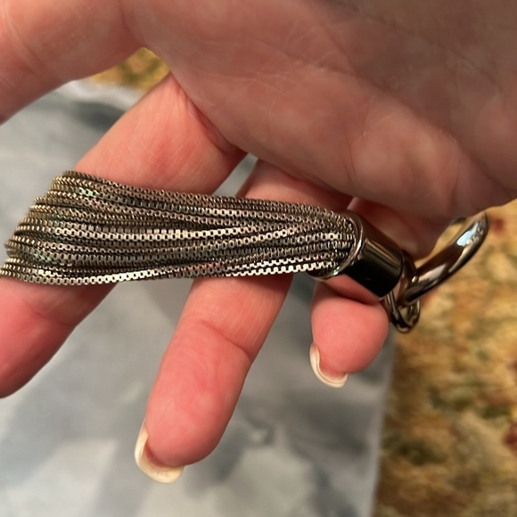 Jimmy Choo Authentic blue/grayish colored suede purse - Picture 13 of 13